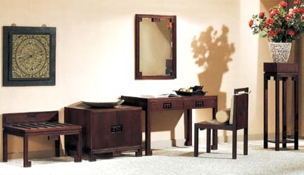 酒店客房家具---木质桌椅凳